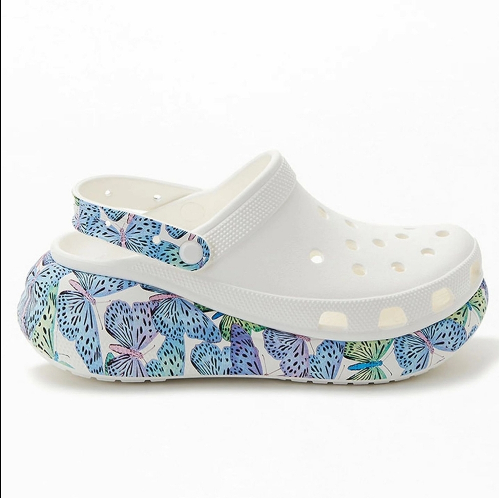Crocs Classic Crush Butterfly Clogs W9